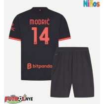 Camiseta AC Milan Luka Modric #14 Tercera Equipación para niños 2026-27 manga corta (+ pantalones cortos)